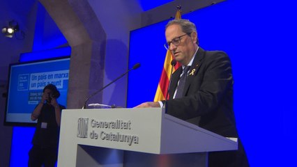 Comparecencia de Torra tras un año de Gobierno