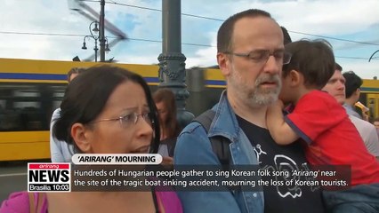 Hungarians mourn loss of Korean tourists by singing 'Arirang'