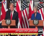 مؤتمر صحفى مشترك بين ترامب ورئيسة وزراء بريطانيا