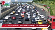 İstanbul’da daha önce görülmemiş bayram trafiği