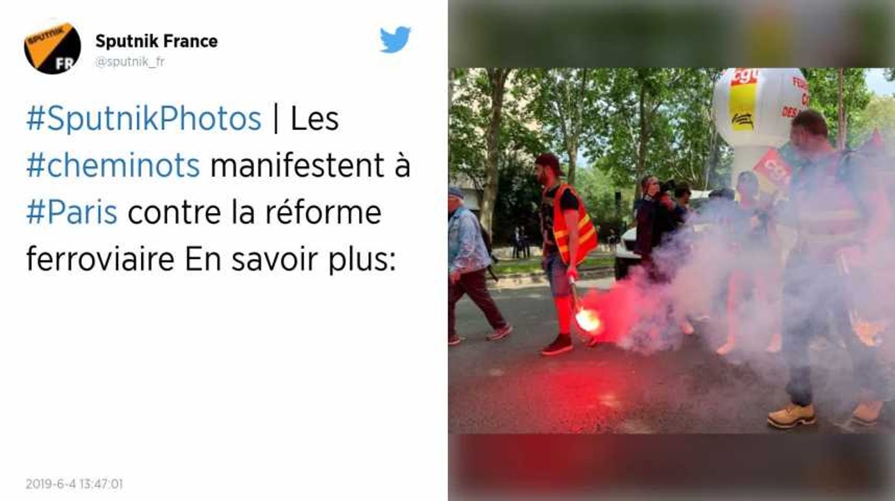 SNCF. Des milliers de cheminots manifestent à Paris contre la réforme ferroviaire.