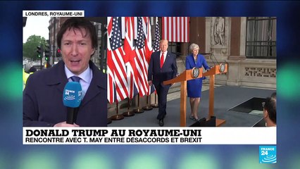 Compte-rendu de la conférence de presse de Donald Trump et Theresa May au Royaume-Uni