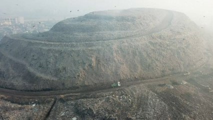 Ghazipur landfill: India’s tallest rubbish mountain to rise higher than Taj Mahal