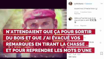 PHOTO. Koh-Lanta 2019 : Cyril parodie Cindy pour répondre aux nombreux messages homophobes dont il est victime
