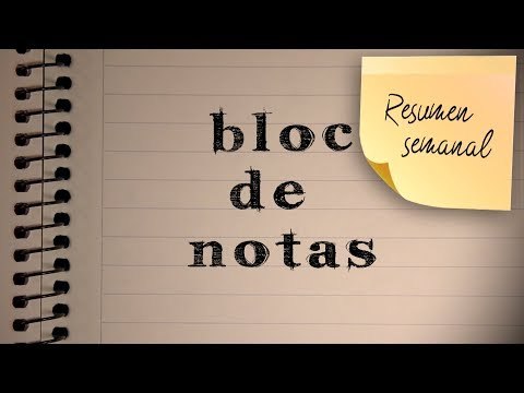 BLOC DE NOTAS SEMANAL PROG 70