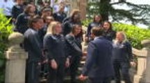 CdM (F) - Le président Macron a rendu visite aux Bleues