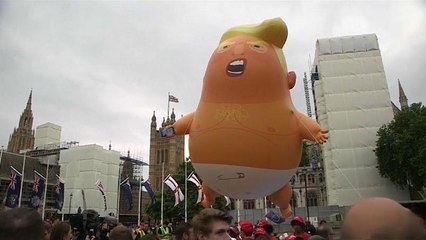 Protestas multitudinarias en Londres contra la visita de Donald Trump
