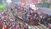 Comboios sobrelotados no Bangladesh para o Eid