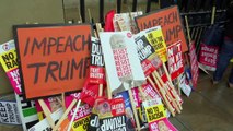 Thousands of protesters gather against Trump in London
