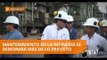 Trabajos de mantenimiento en la Refinería de Esmeraldas tardarán más tiempo del previsto