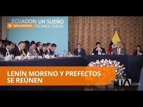 Durante encuentro entre Moreno y prefectos se habló de formas de pago - Teleamazonas