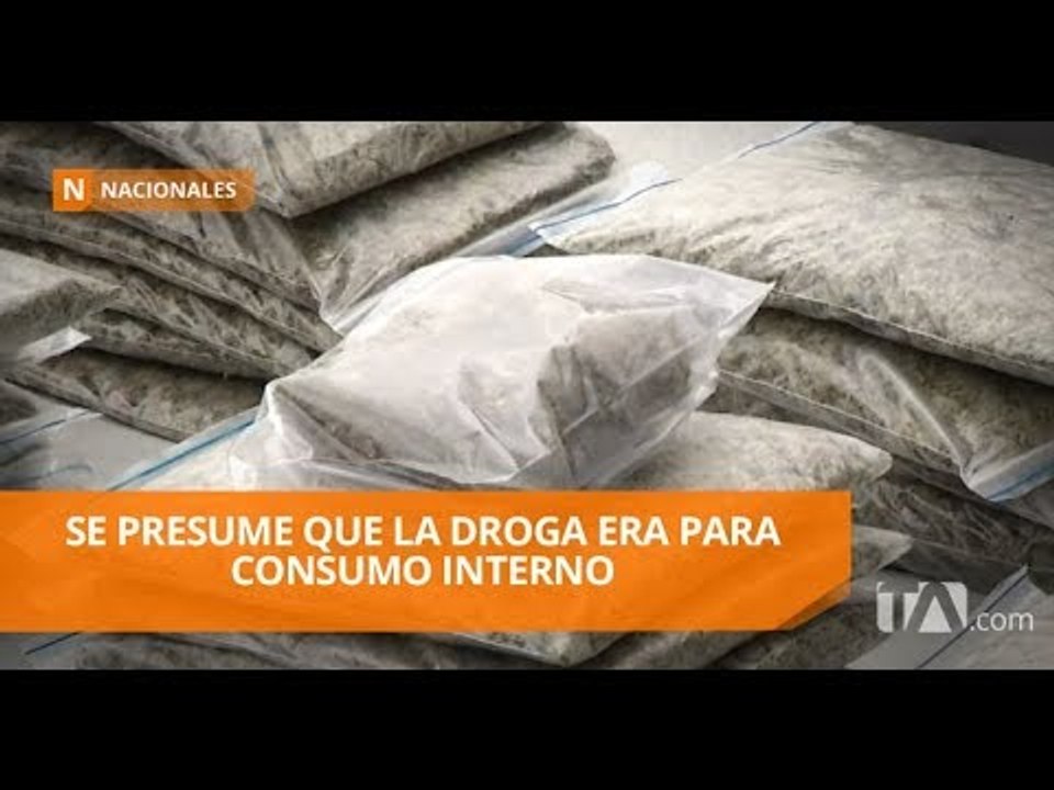 La Policía sacó del mercado 100 000 dosis de droga - Teleamazonas