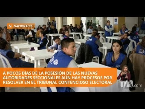 A pocos días de la posesión de las nuevas autoridades aún hay procesos por resolver - Teleamazonas