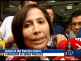 Exministra Duarte rindió su versión en la Fiscalía por el caso 