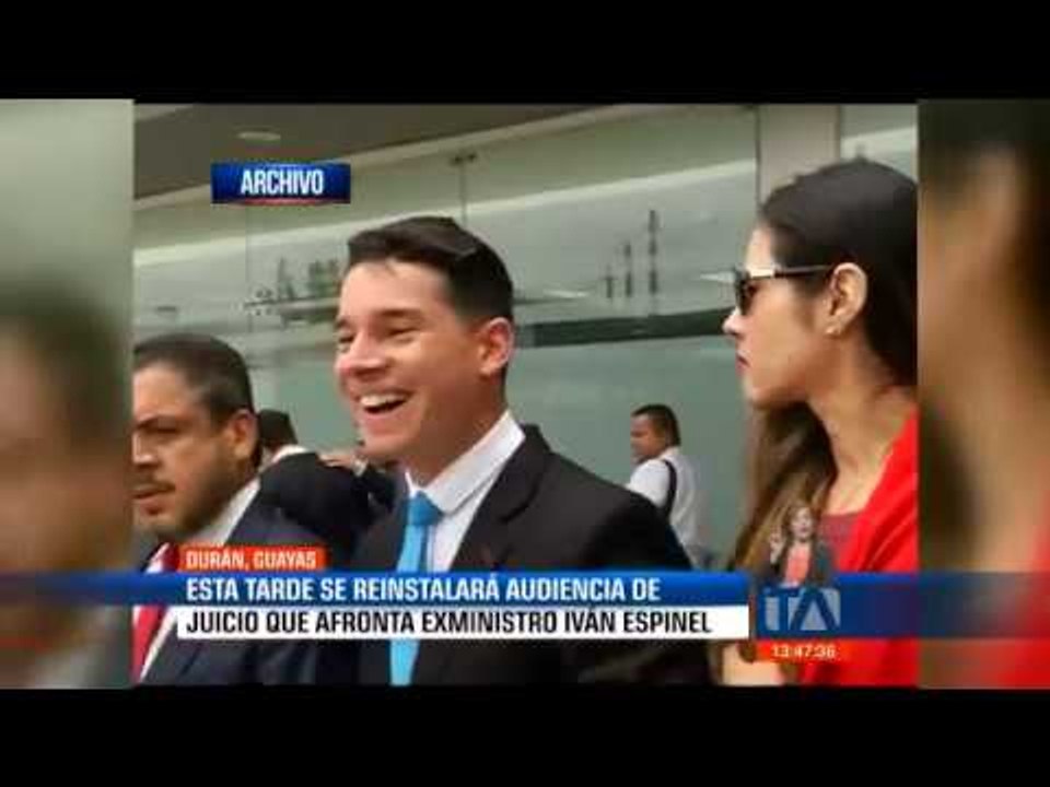 Día clave en el juicio por lavado de activos contra Iván Espinel - Teleamazonas