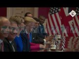 TRUMP TAKON THERESA MAY, NE FOKUS, IRANI E MARREDHENIET TREGTARE  - News, Lajme - Kanali 7