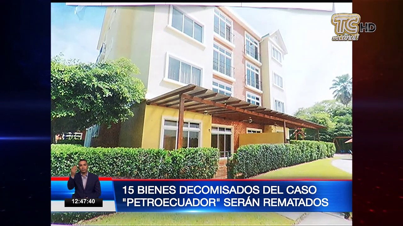 Remate de bienes decomisados en caso Petroecuador