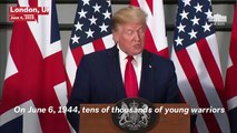 President Trump Commemorates 75th Anniversary Of D-Day During UK Visit