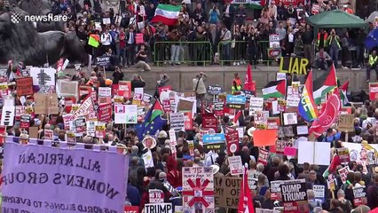 Massive London protest against Trump: 'You're not welcome here'