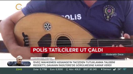 Polis tatilcilere ut çaldı
