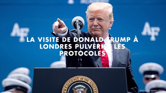 La visite de Donald Trump à Londres pulvérise les protocoles