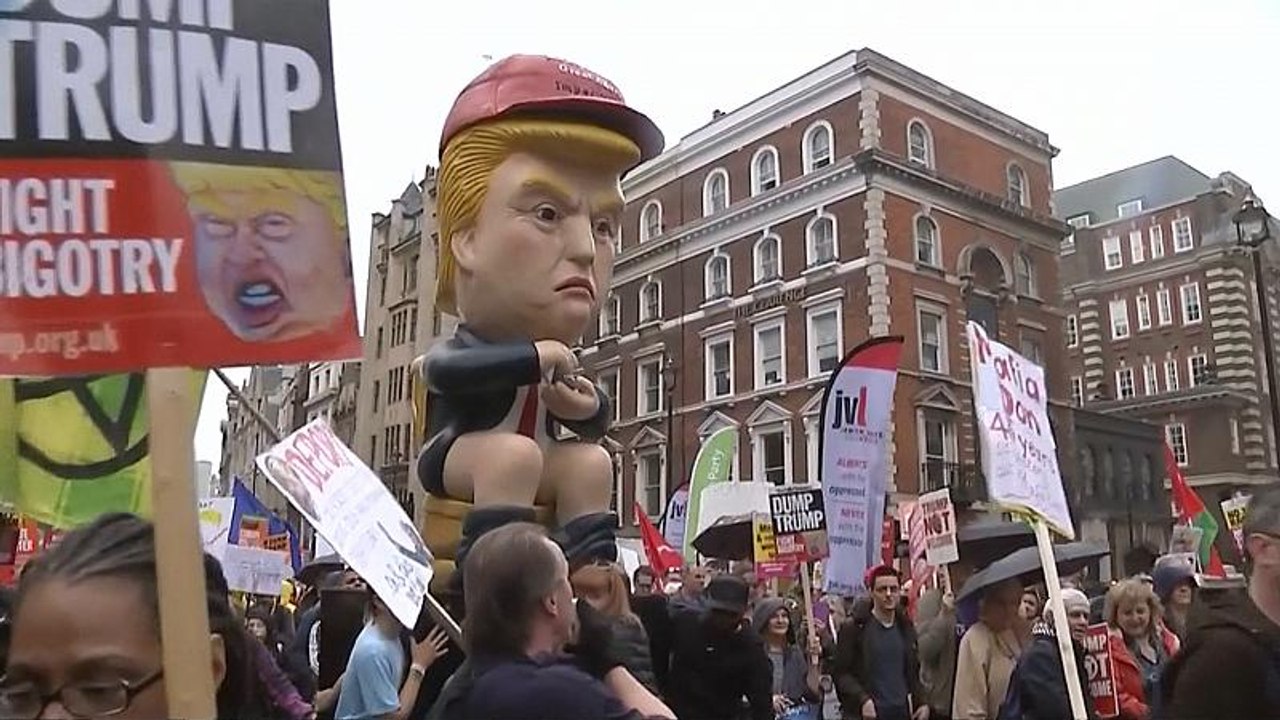 Proteste gegen Trump in London