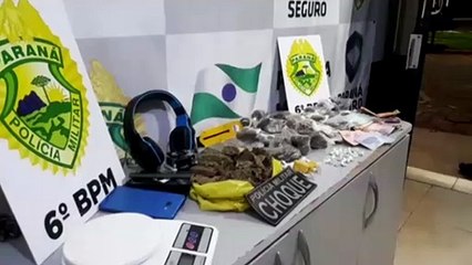 Grande quantidade de maconha é apreendida pelo Choque no Bairro Interlagos