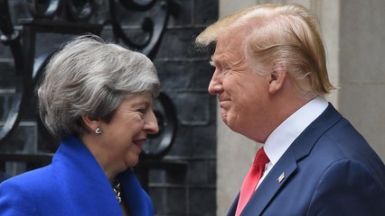 ماي توافق ترامب على منع نووي إيران وتخالفه بالأساليب