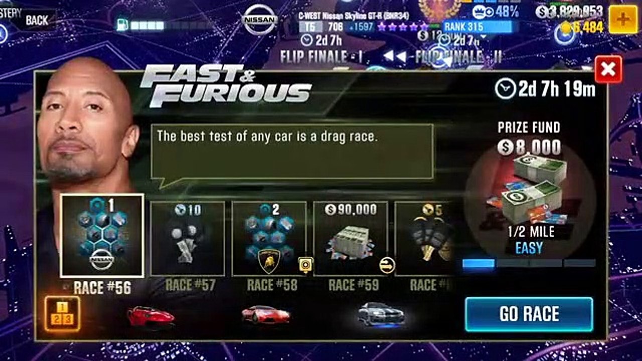 CSR Racing 2 | Events | Flip Finale I | Part 2 | Brian's Nissan Skyline GT-R (BNR34) C-WEST