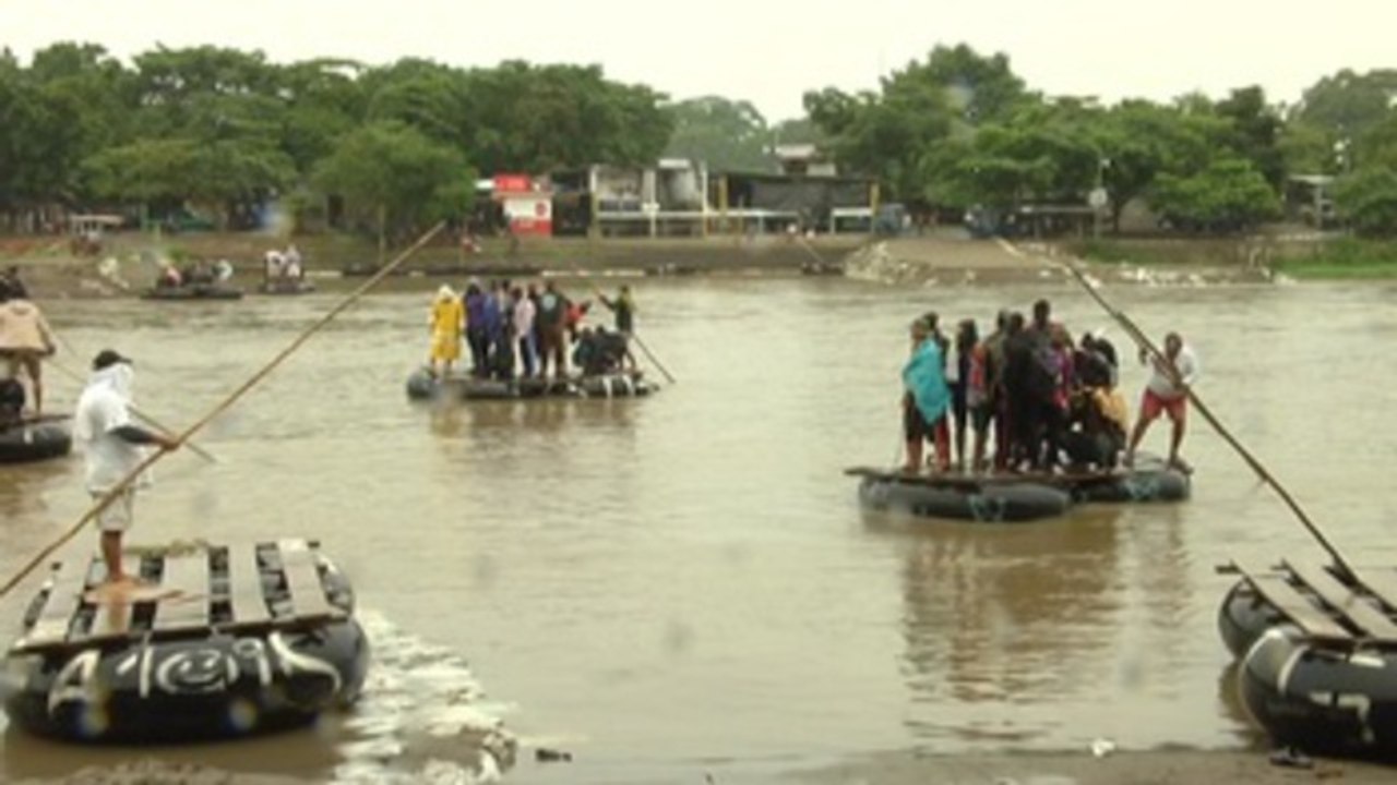 Peligroso río Suchiate no detiene el flujo migratorio en frontera sur mexicana
