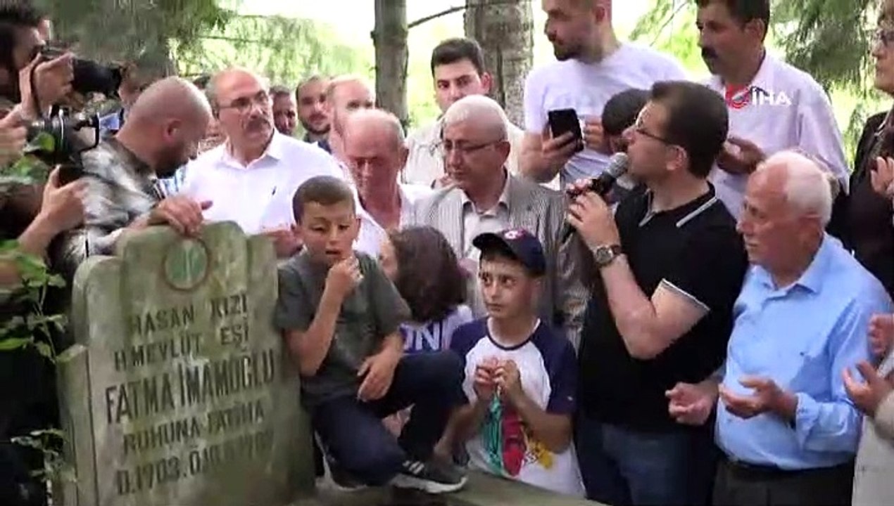 İmamoğlu baba ocağı Akçaabat'ta mezarlık ziyaretinde bulundu