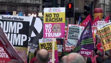 Nuevas protestas en Londres contra Trump, que las niega