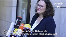 Nahles-Nachfolge wird wohl erst im Herbst geregelt