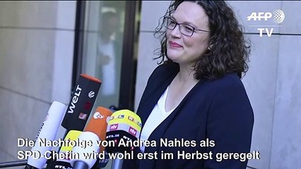 Nahles-Nachfolge wird wohl erst im Herbst geregelt