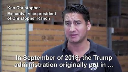 California garlic farmer cheers Trump's China tariffs