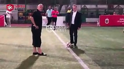 شاهد ماذا فعل جروس في نادي الصيد يهتف زمالك زمالك .