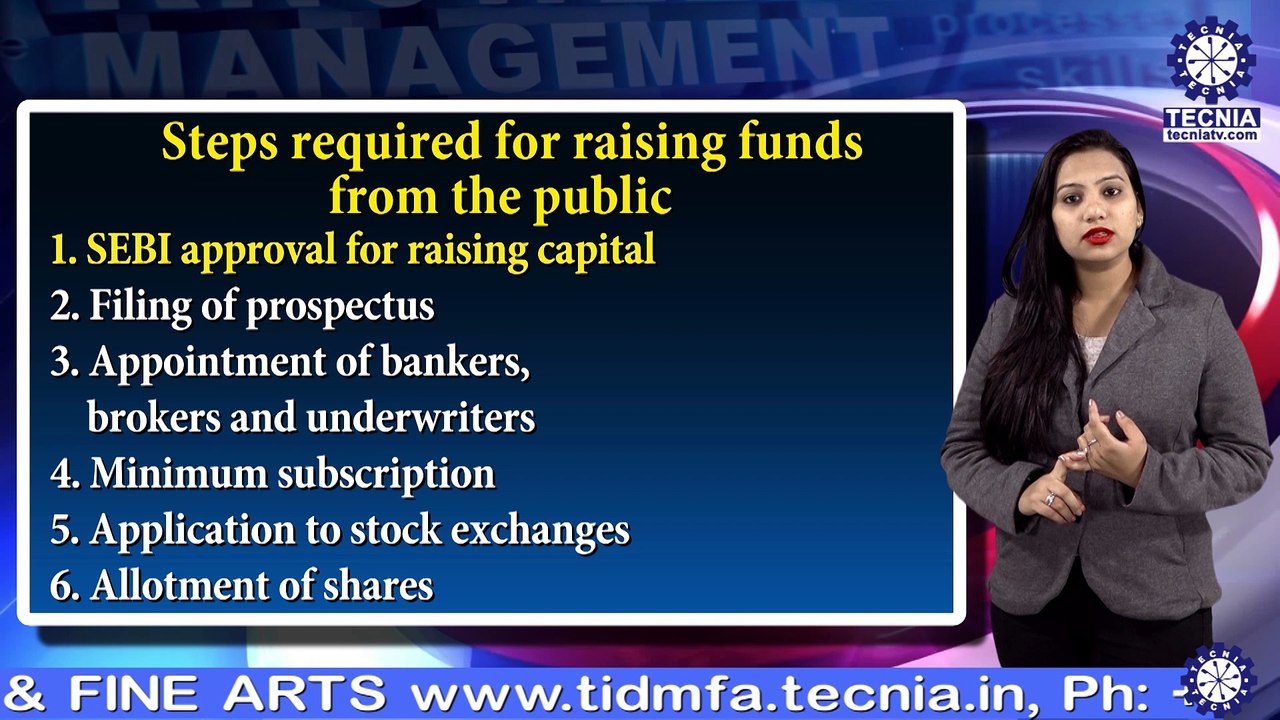 Raising of funds || Ms. Sheetal Badesra || BBA || TIAS || TECNIA TV