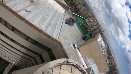 Iranian parkour daredevil flips between life and death above Tehran