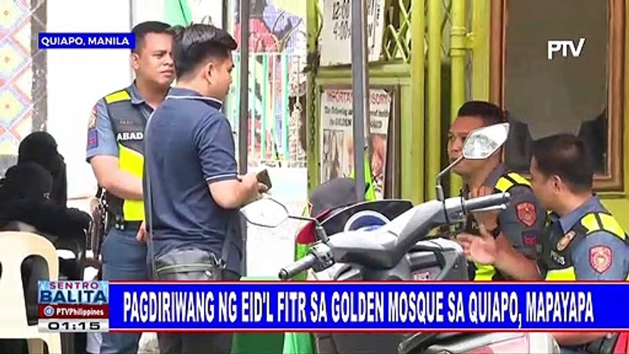 Pagdiriwang ng Eid'l Fitr sa Golden Mosque sa Quiapo, mapayapa