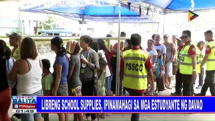 Libreng school supplies, ipinamamahagi sa mga estudyante ng Davao