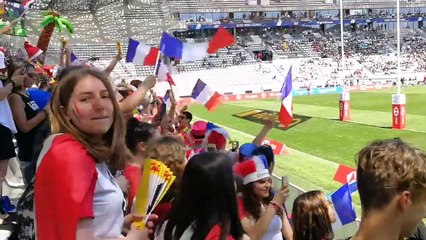 Première Marseillaise du Paris Sevens pour les supporters tricolores !