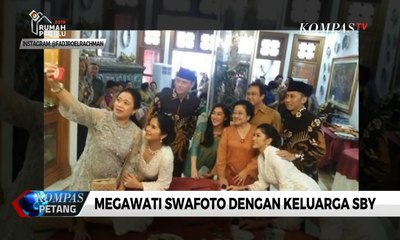 Momen Megawati Soekarnoputri "Selfie" dengan Keluarga SBY