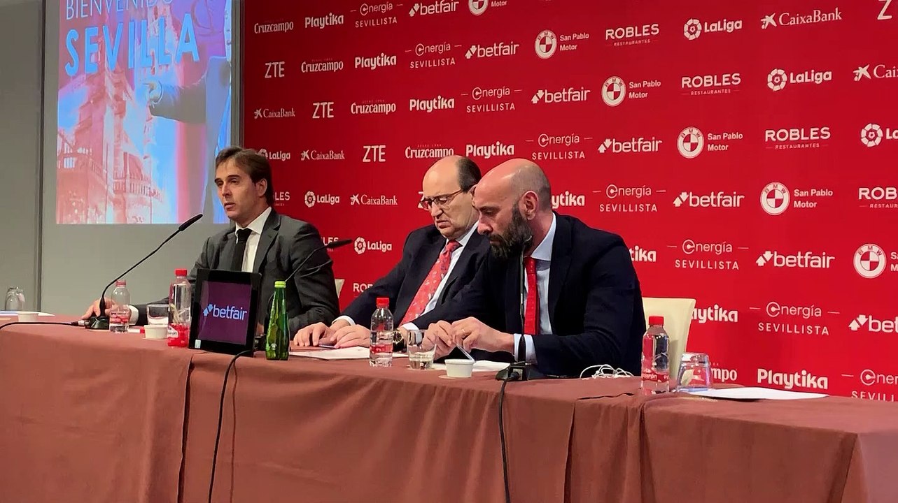 Lopetegui y Monchi sobre Banega y Sarabia