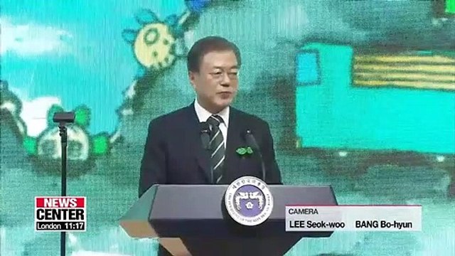 Moon says people deserve clean air; explains plans to reduce fine dust levels