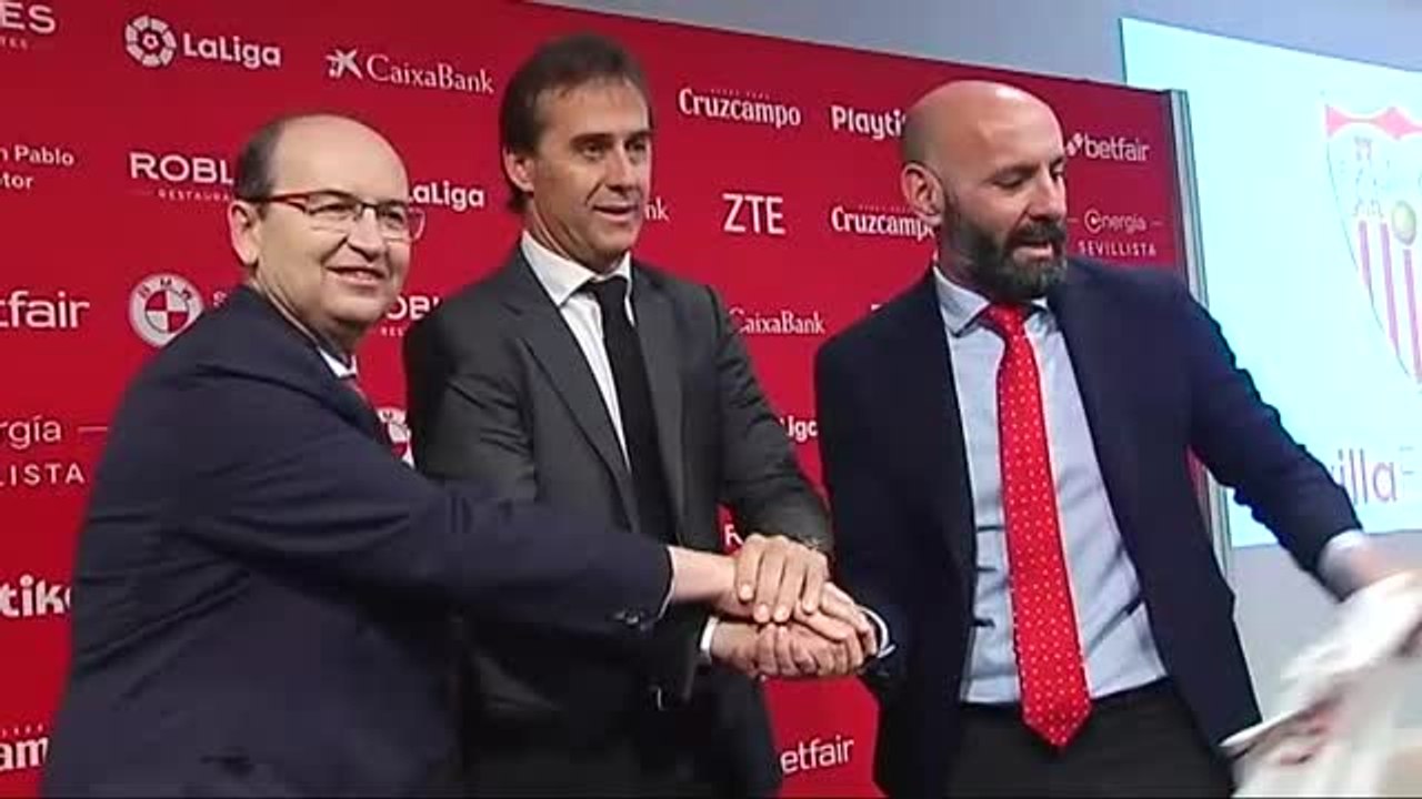 El Sevilla FC presenta a Julen Lopetegui como nuevo entrenador de los de Nervión para los próximos 3 años