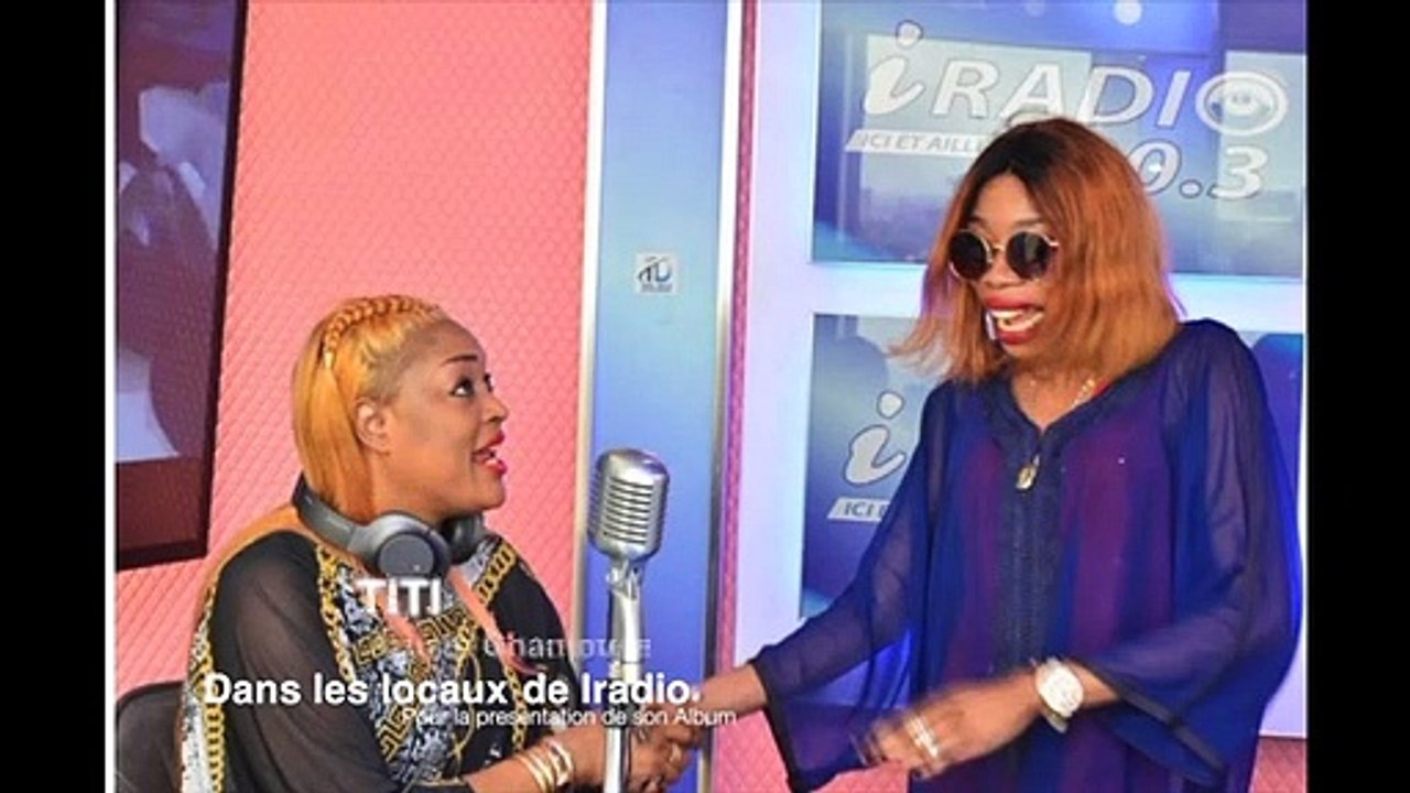 Nouvel album: Titi rayonnante dans les locaux d’Iradio