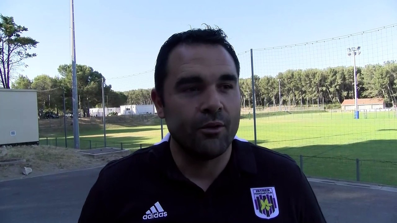 Laurent Thomas président du FC Istres avant la finale Istres - Salon