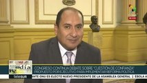 Perú: congreso debate 