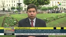 Continúa en Congreso peruano debate sobre 