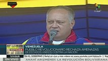 Rechaza Diosdado Cabello amenazas de EE.UU. contra Venezuela